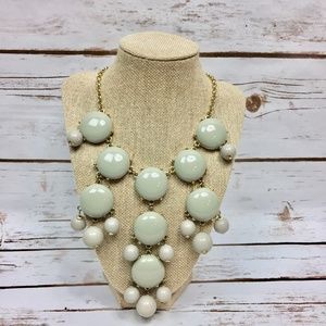 Gray Iconic J. Crew Bubble Statement Necklace